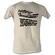 Back to the Future DMC Ink Tan T-Shirt